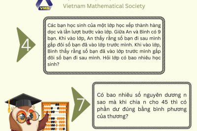 Giải đố cho câu hỏi Thách thức tài năng Toán học